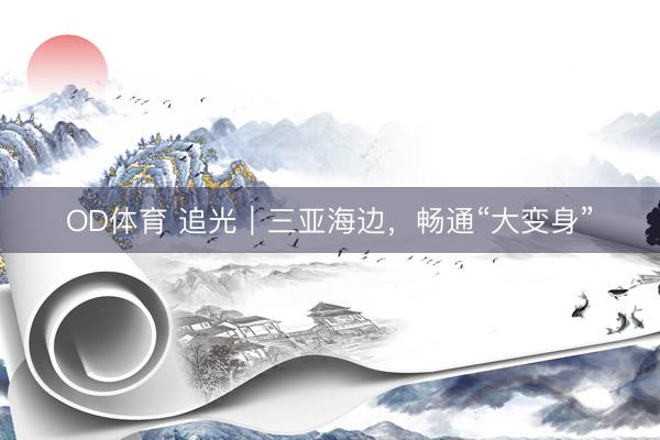OD体育 追光｜三亚海边，畅通“大变身”